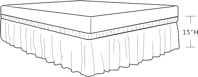 Bed Skirt - Full - 15 in Drop