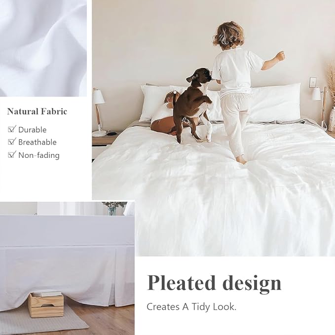 Linen Bed Skirt - Queen