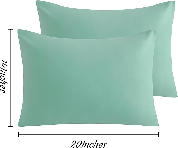 Microfiber Pillowcase Set - 14 x 20 in - 2 Pack - 2 Piece