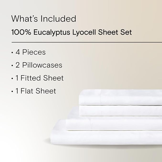 Cooling Bed Sheet Set - Queen - 4 Piece