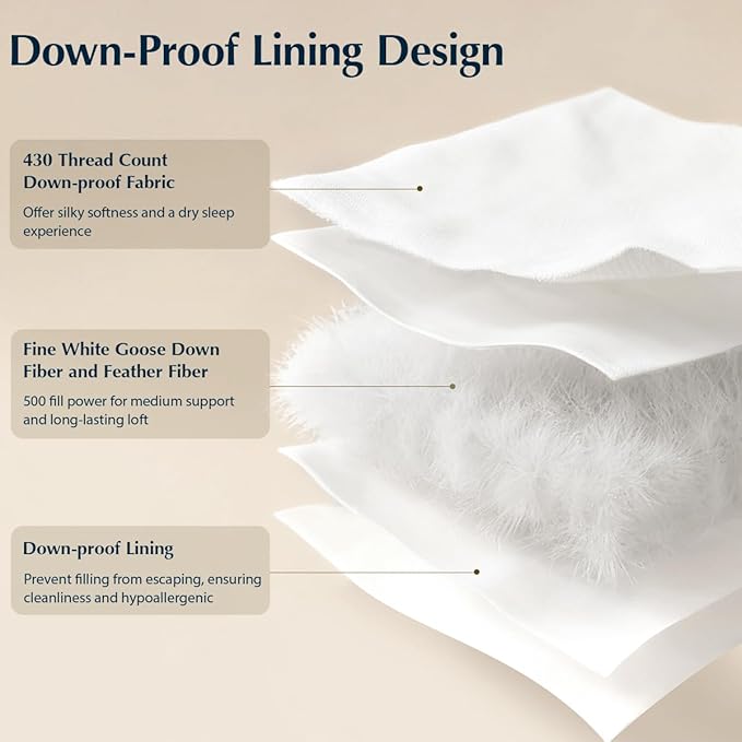 Bed Pillow - King - 2 Piece