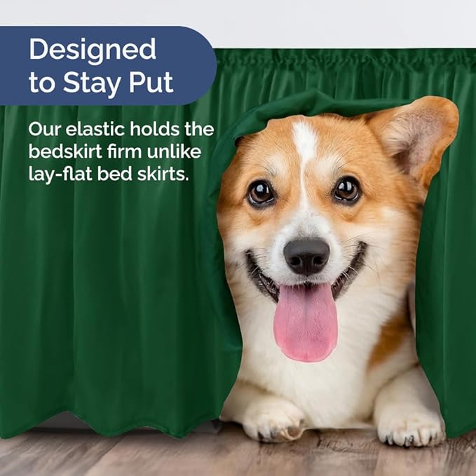 Bed Skirt - King - 12 in Drop