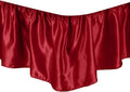 Satin Bed Skirt - King - 15 in Drop