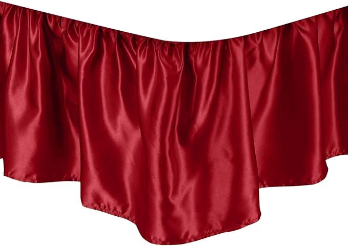 Satin Bed Skirt - Full - 15 in Drop
