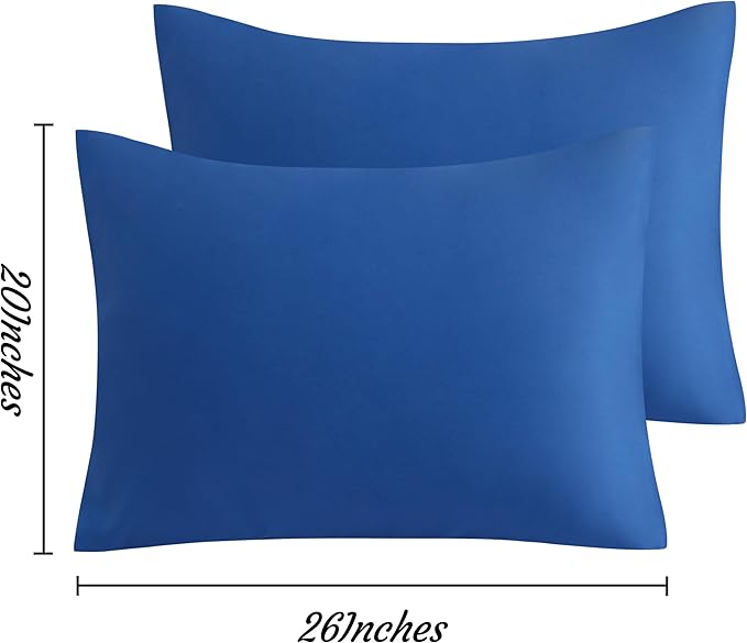 Microfiber Pillowcase Set - Standard - 20 x 26 in - 2 Pack - 2 Piece