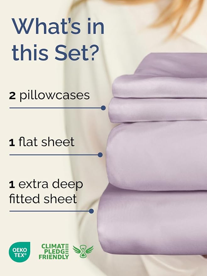 Cooling Bed Sheet Set - Twin - 4 Piece