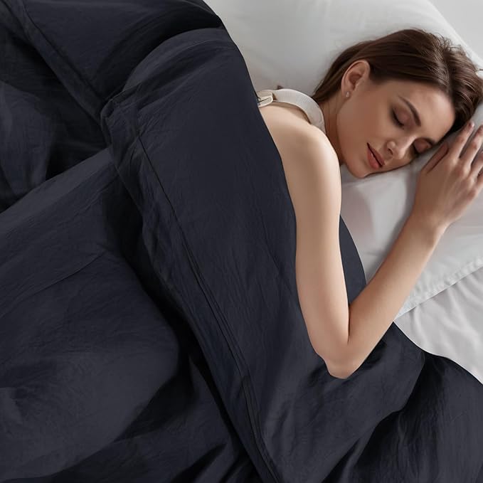 Linen Duvet Cover Set - King - 3 Piece