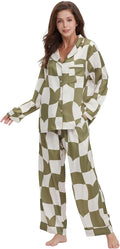 Satin Pajama Set - Long Sleeve - 2 Piece