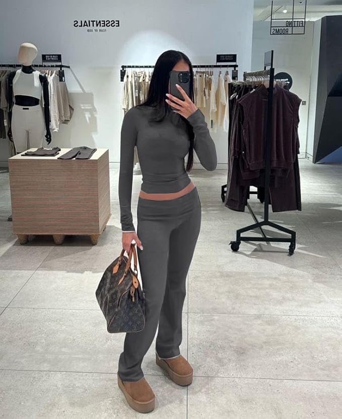 Women's Pants Pajama Set - Long Sleeve - 2 Piece