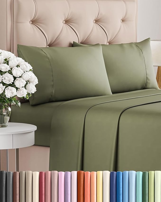 Cooling Bed Sheet Set - Twin - 16 in Deep Pocket - 4 Piece