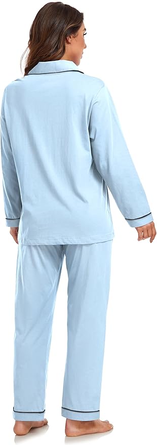 100% Cotton Pants Pajama Set - Long Sleeve - 2 Piece