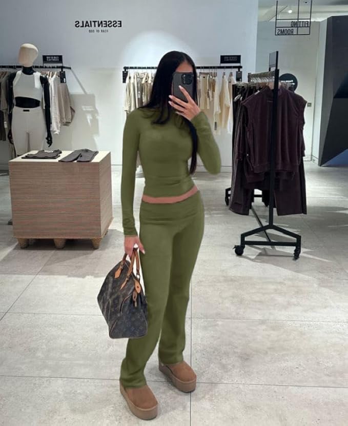 Women's Pants Pajama Set - Long Sleeve - 2 Piece