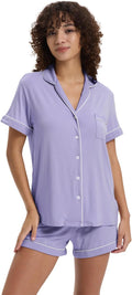 Women's Bamboo Cooling Pajama Set - Short Sleeve - 2 Piece