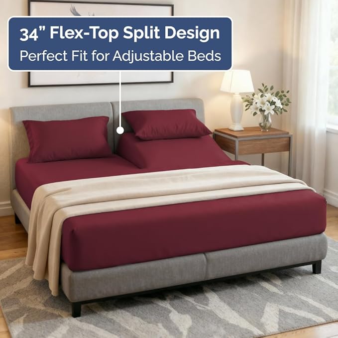 Cooling Bed Sheet Set - King - 4 Piece