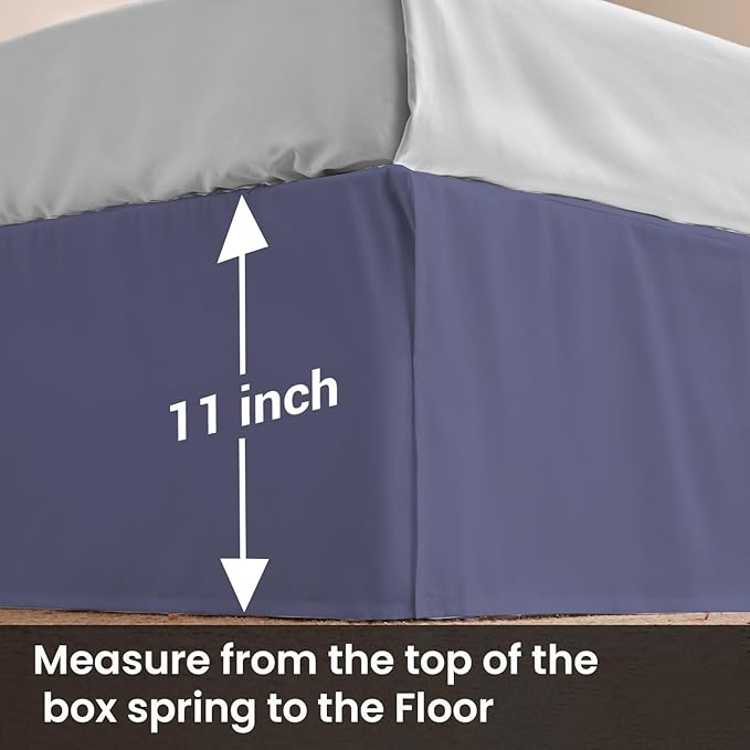 Microfiber Bed Skirt - Full - 11 in Drop