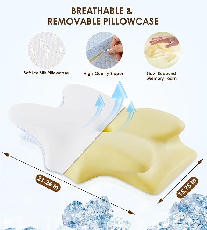 Memory Foam Cooling Bed Pillow