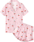100% Cotton Shorts Pajama Set - Short Sleeve - 2 Piece