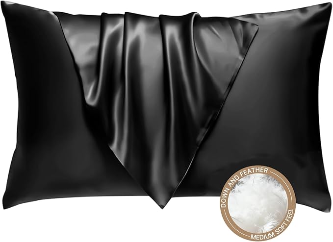 Satin Cooling Bed Pillow - Queen