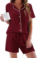 Women's Pajama Set - Short Sleeve - 2 Piece