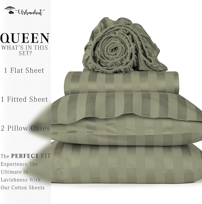 Bed Sheet Set - Queen - 16 in Deep Pocket - 4 Piece