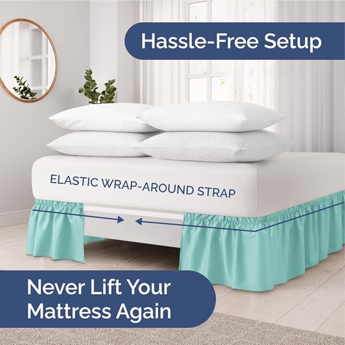 Bed Skirt - King - 12 in Drop