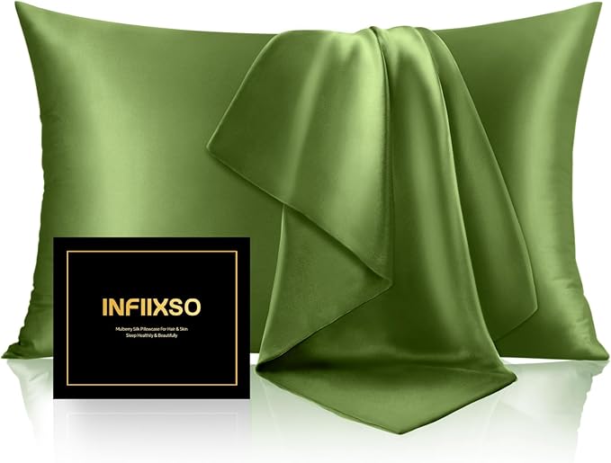 Mulberry Silk Cooling Pillowcase Set - Queen - 2 Pack - 2 Piece