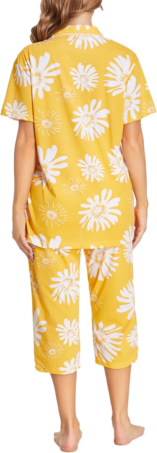Capri Pajama Set - Short Sleeve - 2 Piece