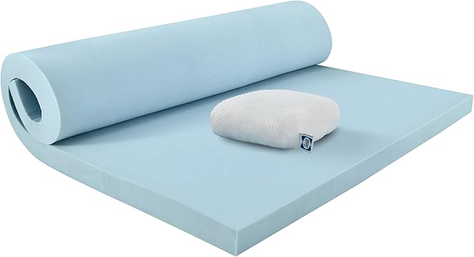 Memory Foam Cooling Mattress Topper - Full
