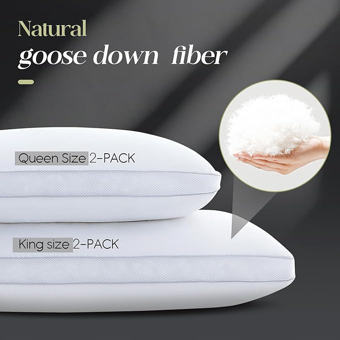 Bed Pillow - King - 2 Piece