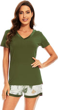Women's Bamboo Cooling Pajama Set - Short Sleeve - 2 Piece