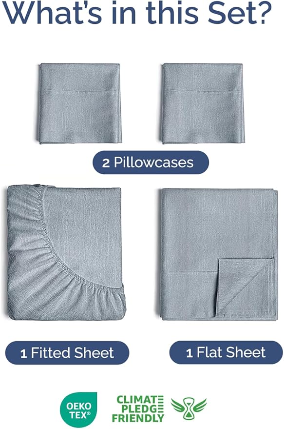 Cooling Bed Sheet Set - Twin XL - 4 Piece