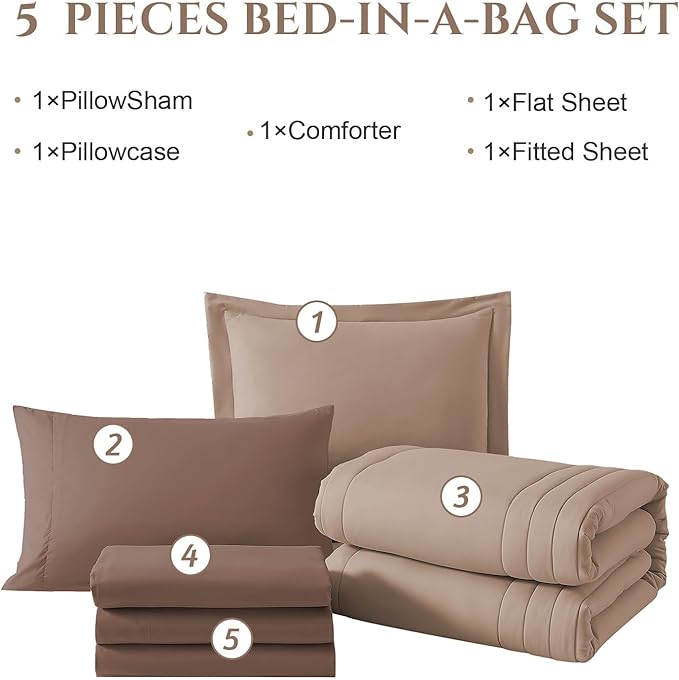 Comforter Set - Twin XL - 5 Piece