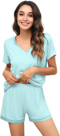 Women's Bamboo Cooling Pajama Set - Short Sleeve - 2 Piece