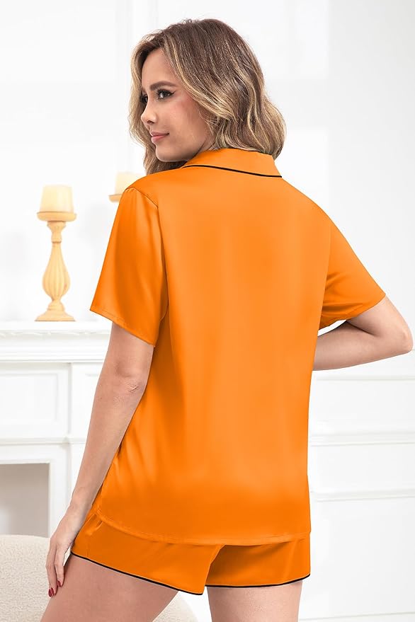Women's Shorts Pajama Set - Short Sleeve - 2 Piece