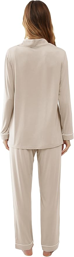 Women's Bamboo Cooling Pajama Set - Long Sleeve