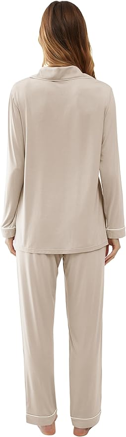 Women's Bamboo Cooling Pajama Set - Long Sleeve