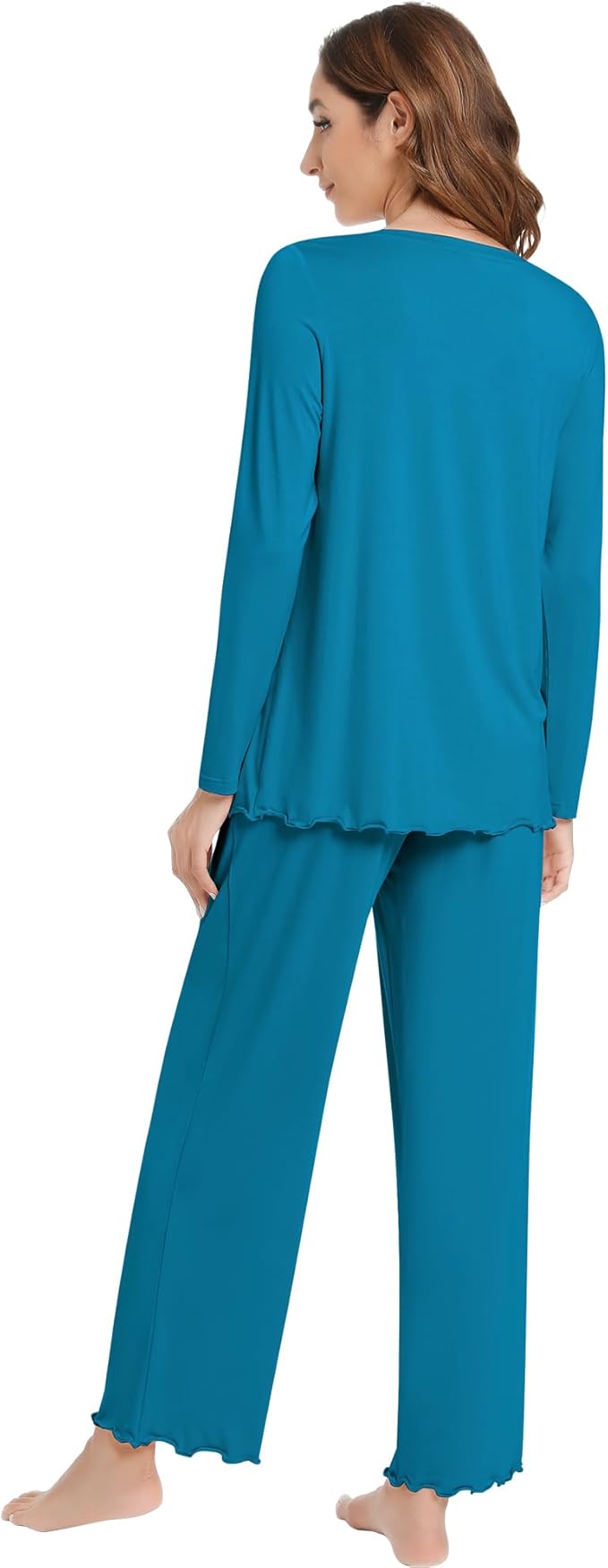 Women's Bamboo Pants Pajama Set - Long Sleeve - 2 Piece