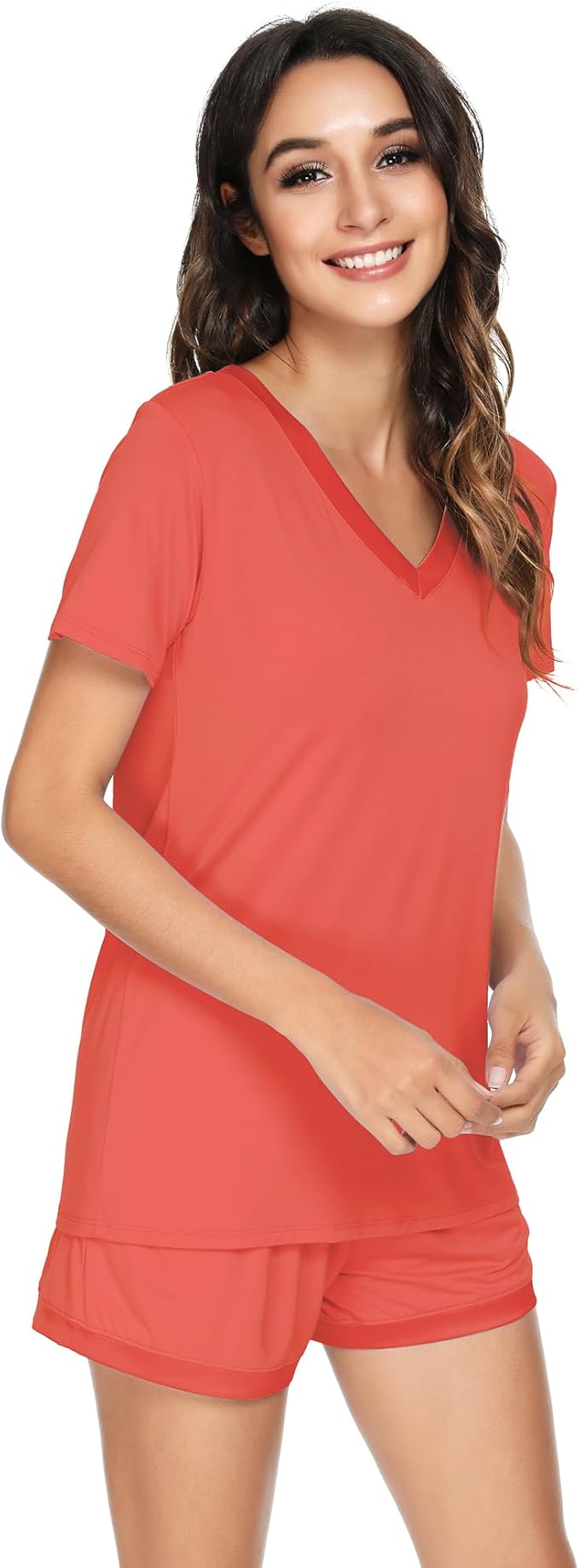 Women's Bamboo Cooling Pajama Set - Short Sleeve - 2 Piece