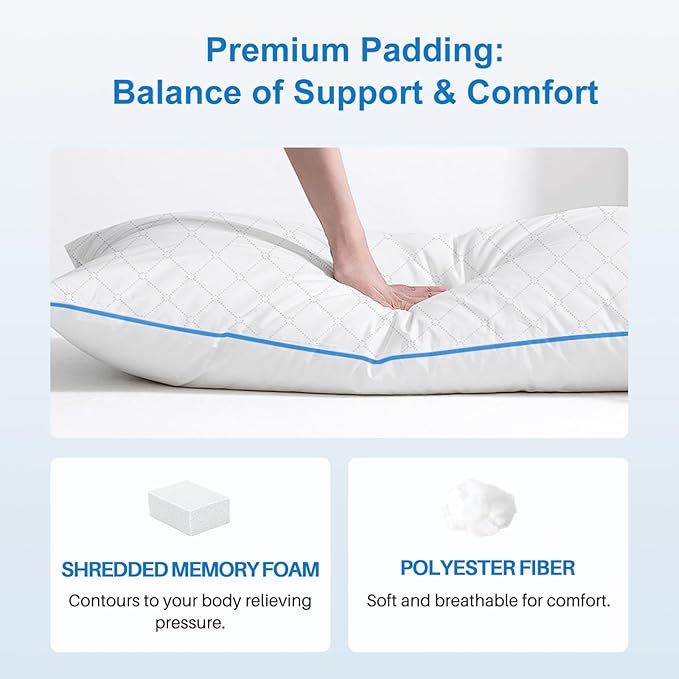 Memory Foam Body Pillow - 20 x 54 in