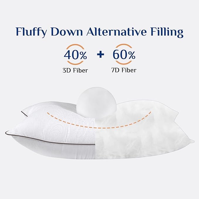 Down Alternative Bed Pillow - King - 2 Piece