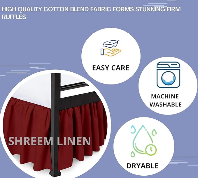 Linen Bed Skirt - King