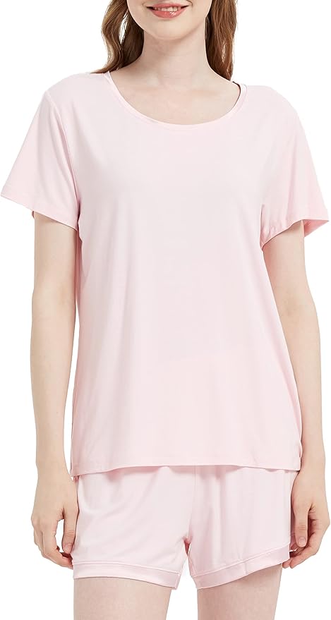 Bamboo Shorts Pajama Set - Short Sleeve - 2 Piece