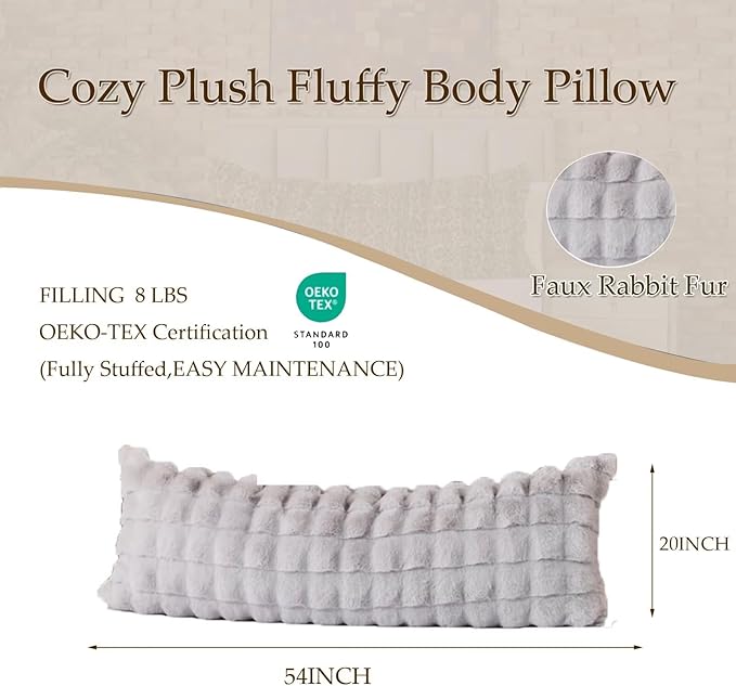 Memory Foam Orthopedic Body Pillow - Full - 20 x 54 in
