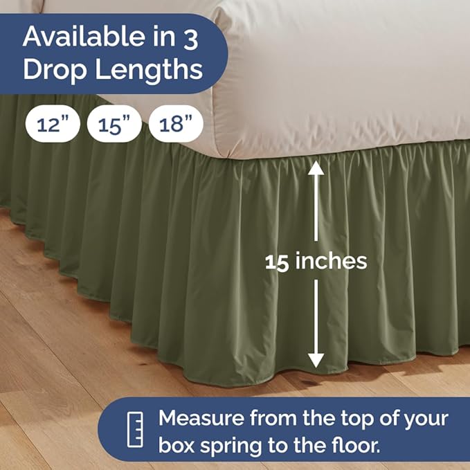 Bed Skirt - Queen - 15 in Drop