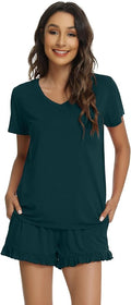 Bamboo Cooling Shorts Pajama Set - Short Sleeve - 2 Piece