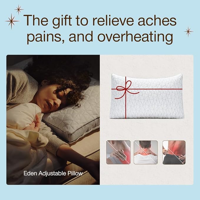 Memory Foam Cooling Bed Pillow - Queen
