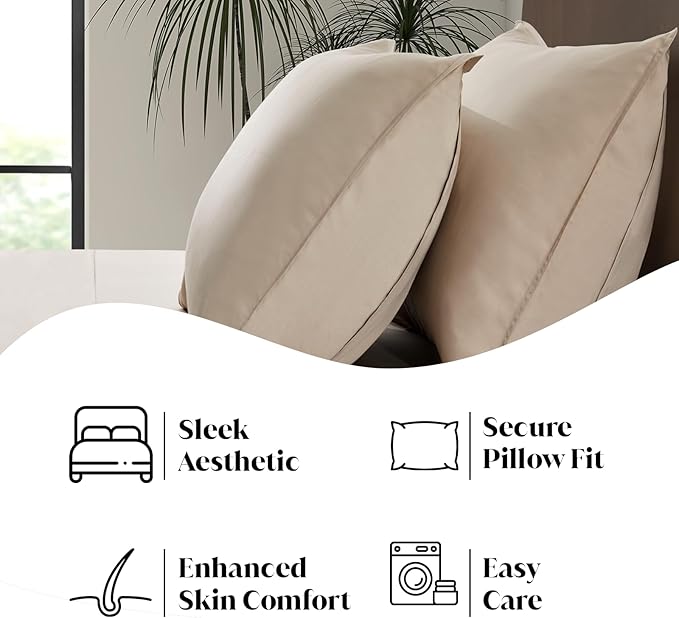 Bamboo Cooling Pillowcase Set - King - 2 Piece