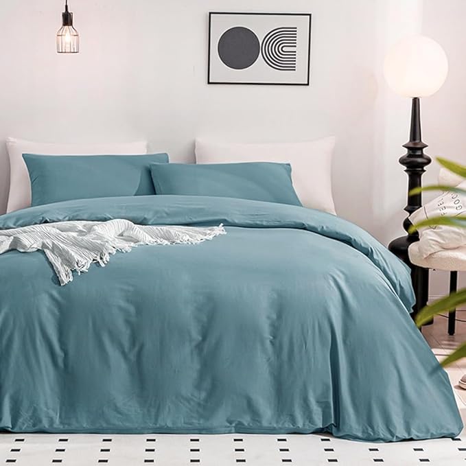 Linen Duvet Cover Set - Full - 3 Piece