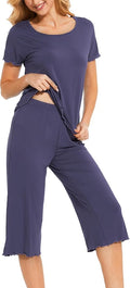Bamboo Capri Pajama Set - Short Sleeve - 2 Piece