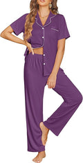 Pants Pajama Set - Short Sleeve - 2 Piece